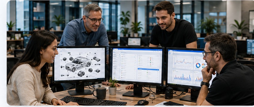 PnP team discussing a software project