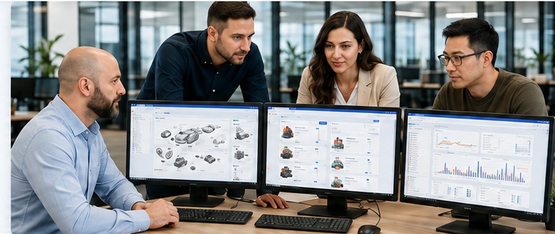 PnP team working with automotive software, e-commerce and analytics